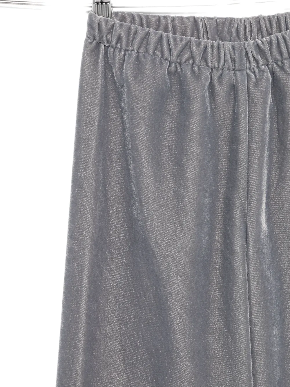 Il Gufo Elasticated-waistband Velvet Trousers In Gray