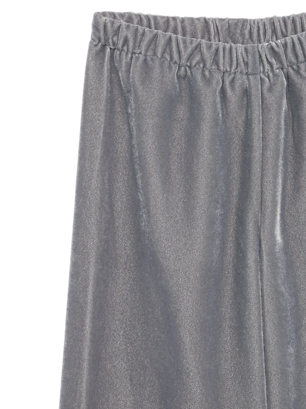 Il Gufo Fluwelen broek met elastische tailleband Grijs