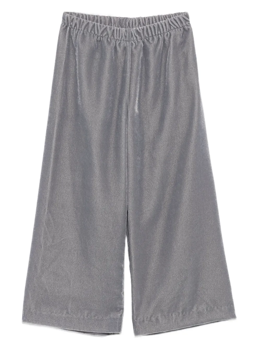 Il Gufo elasticated-waistband velvet trousers | Grey | Image 1