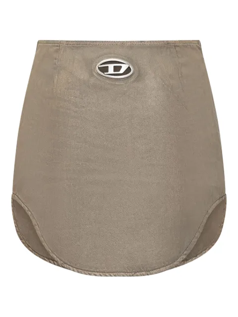 Diesel falda asimétrica con placa del logo