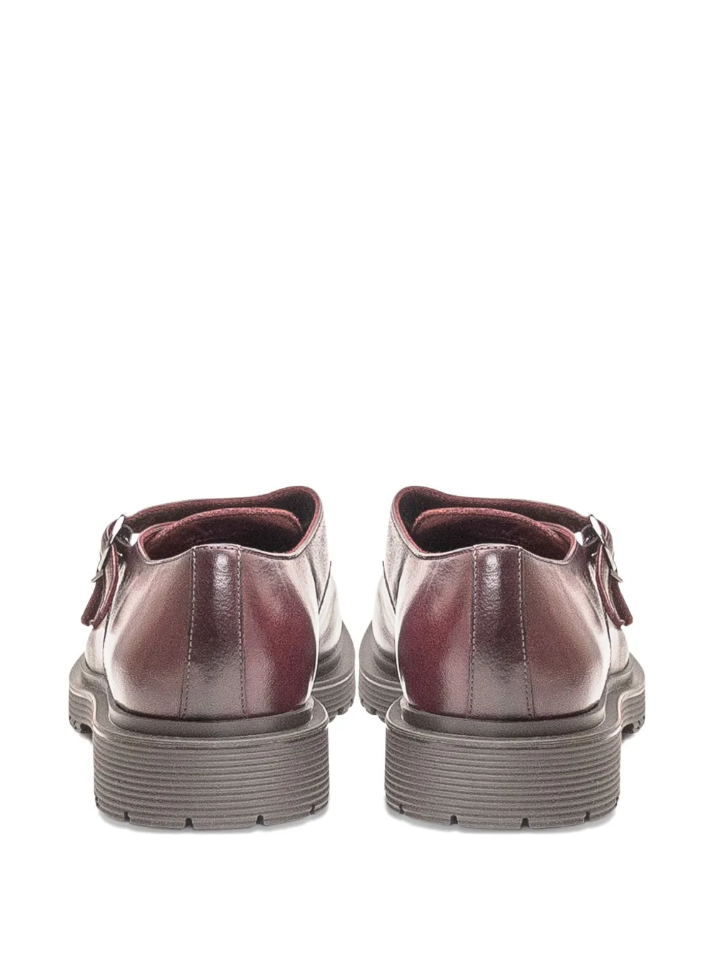 sturlini firenze double-buckle leather shoes Red