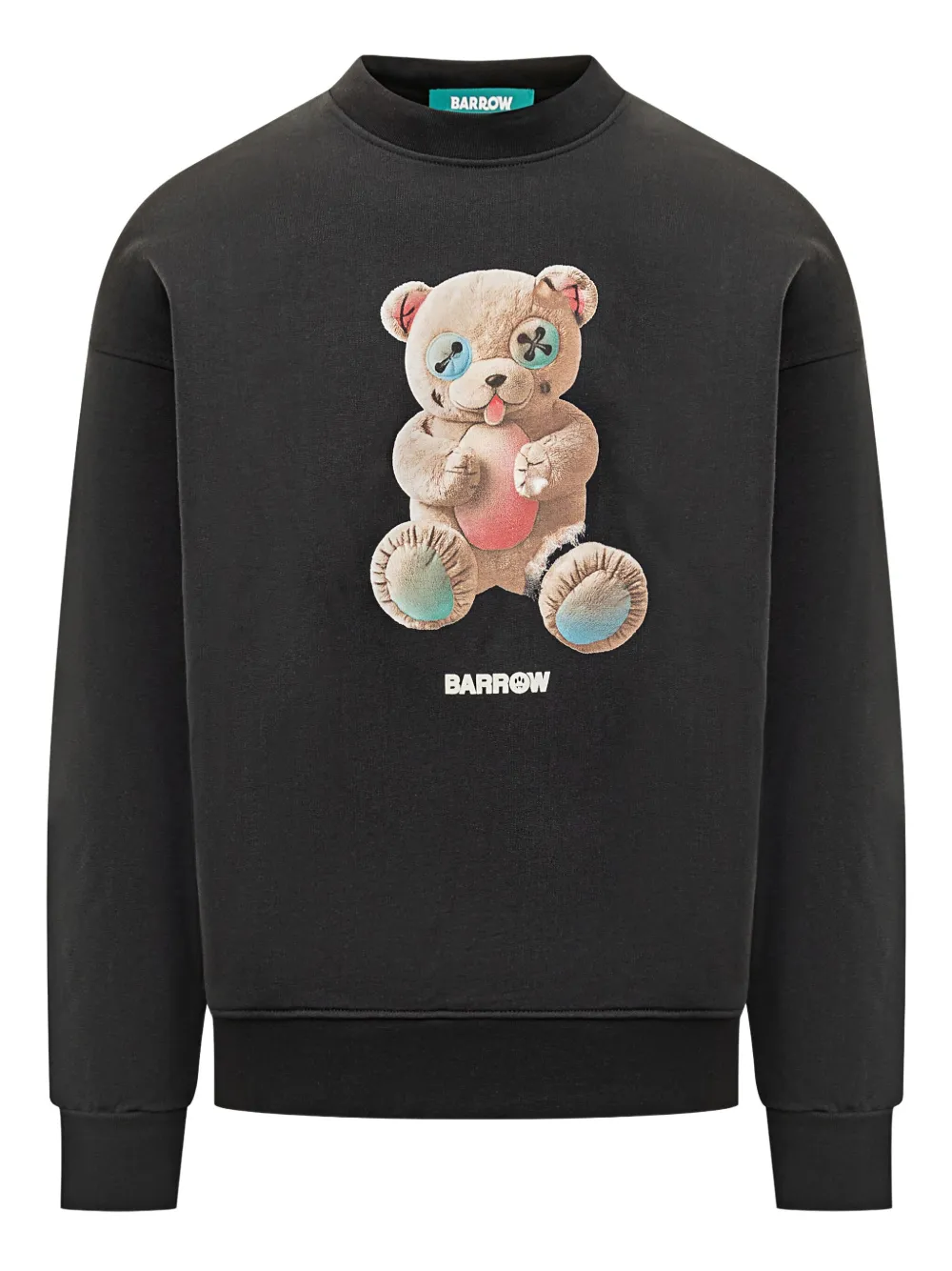BARROW teddy-print sweatshirt Zwart
