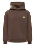 BARROW logo-detail hoodie - Brown