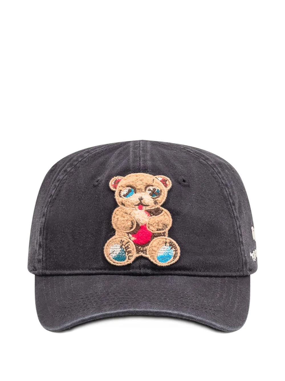 BARROW teddy-bear embroidered cap Zwart