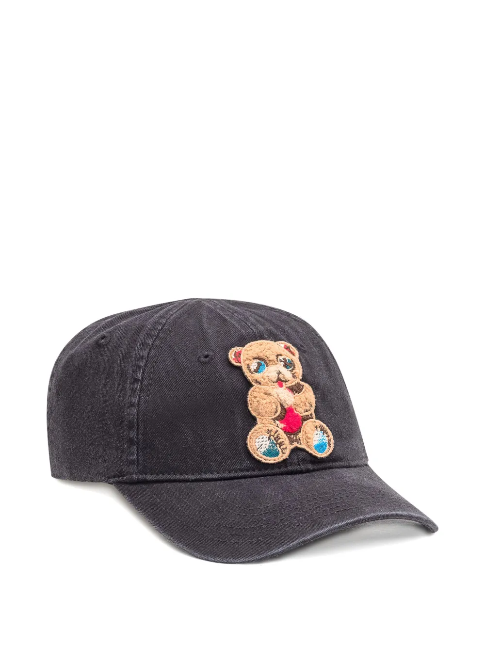 BARROW teddy-bear embroidered cap Zwart