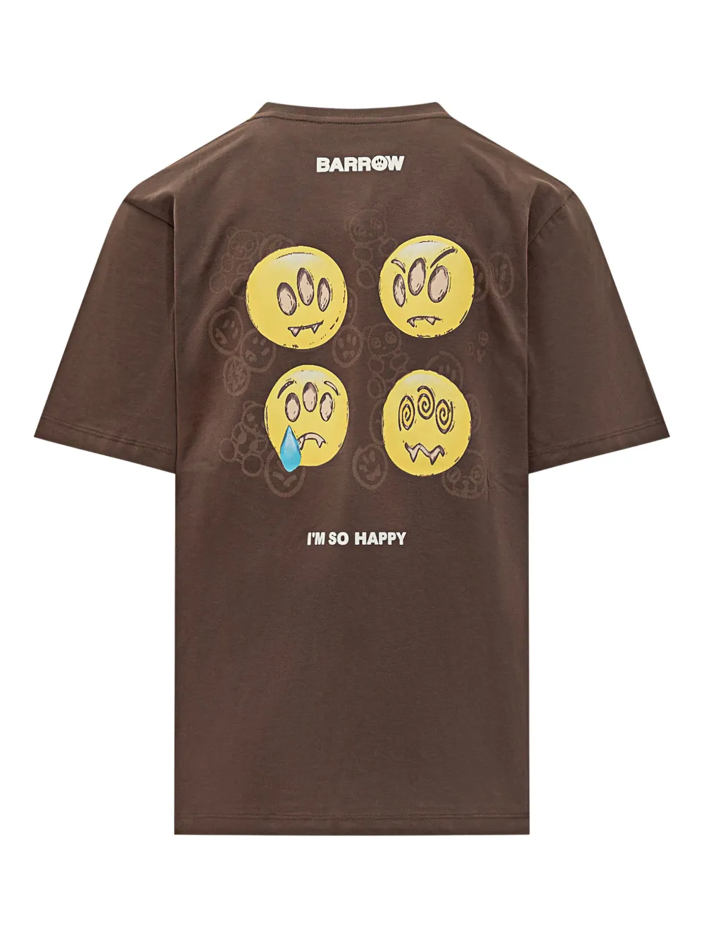 BARROW emoticon-print jersey t-shirt - Bruin