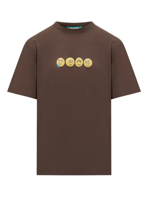 BARROW emoticon-print jersey t-shirt
