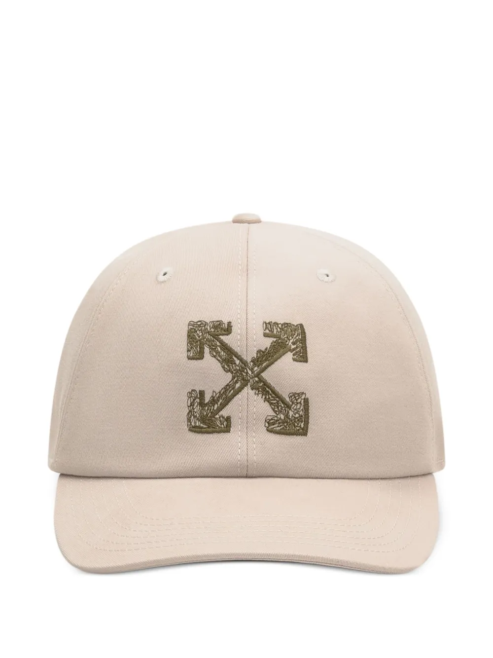 Off-White Boné de algodão com logo bordado | Neutro | Image 1