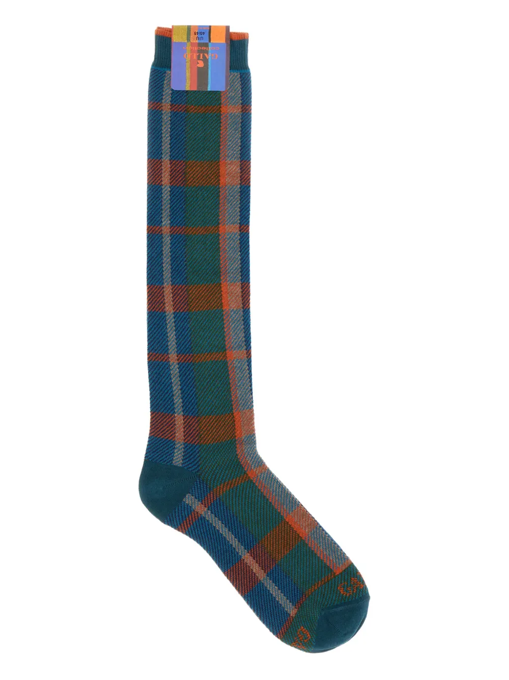 Gallo cotton plaid socks | Green | Image 1