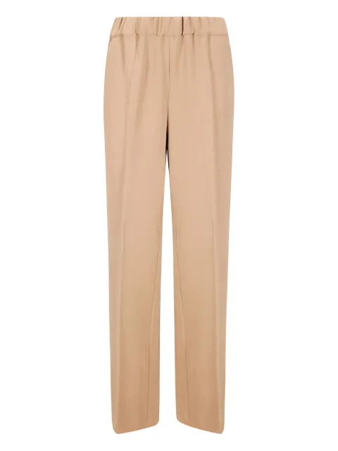 Alberto Biani elastic-waist straight trousers