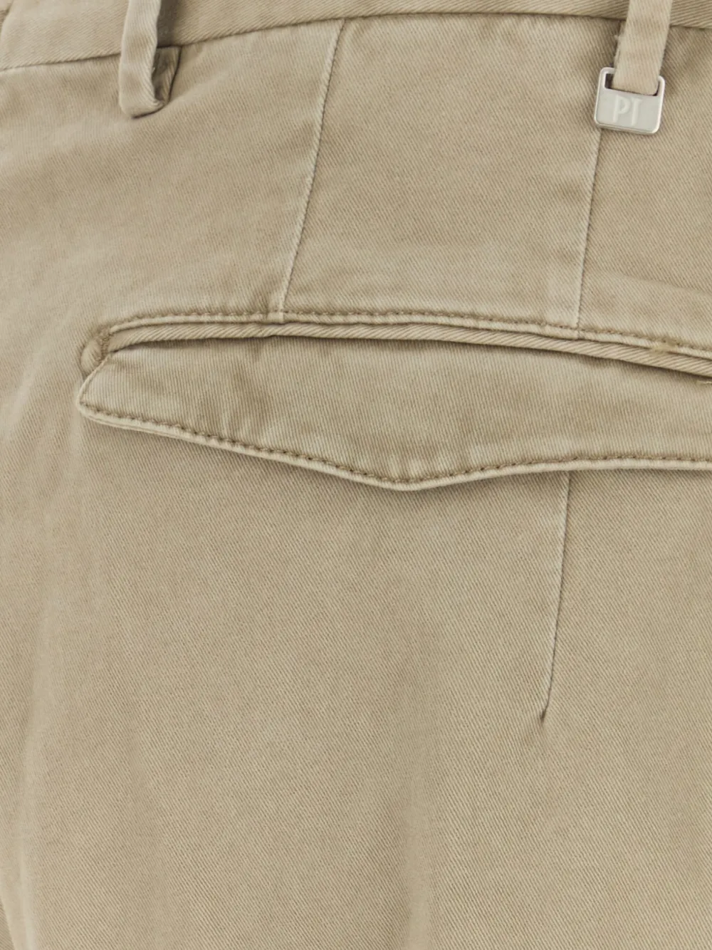 PT Torino Broek van katoenblend Beige