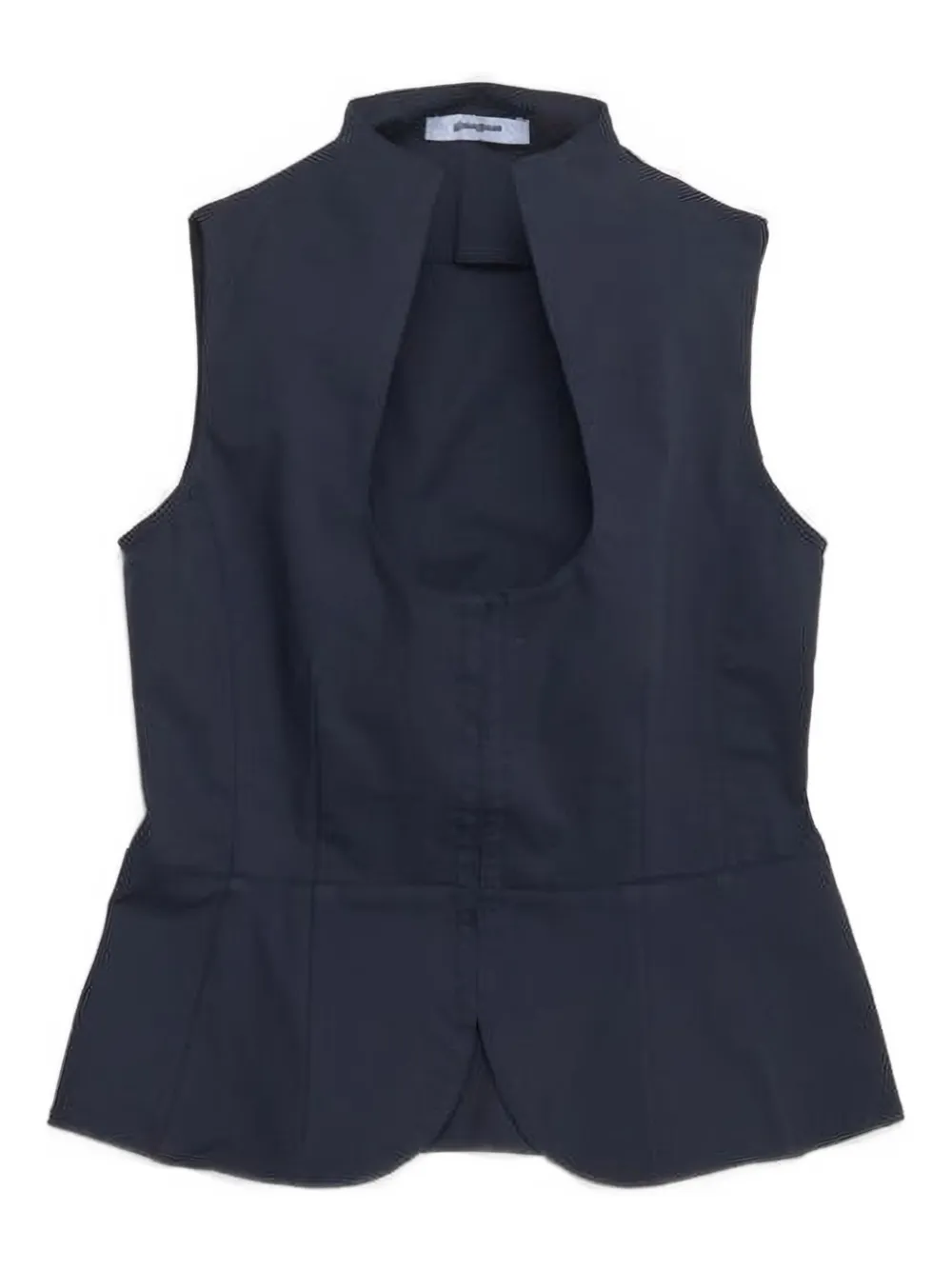 Gimaguas Amor keyhole-neck peplum waistcoat | Blue | Image 1