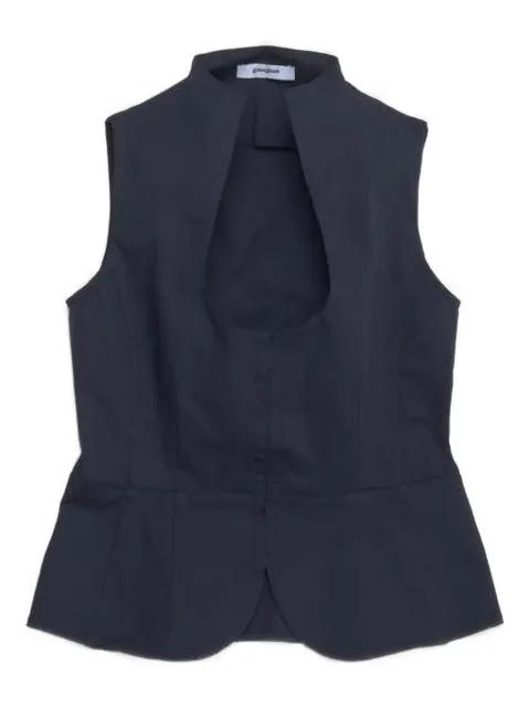 Gimaguas Amor keyhole-neck peplum waistcoat