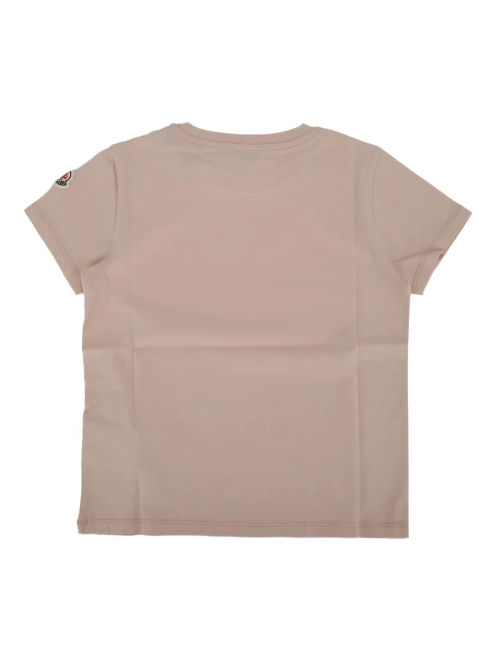 Moncler Enfant logo-embroidered T-shirt Roze