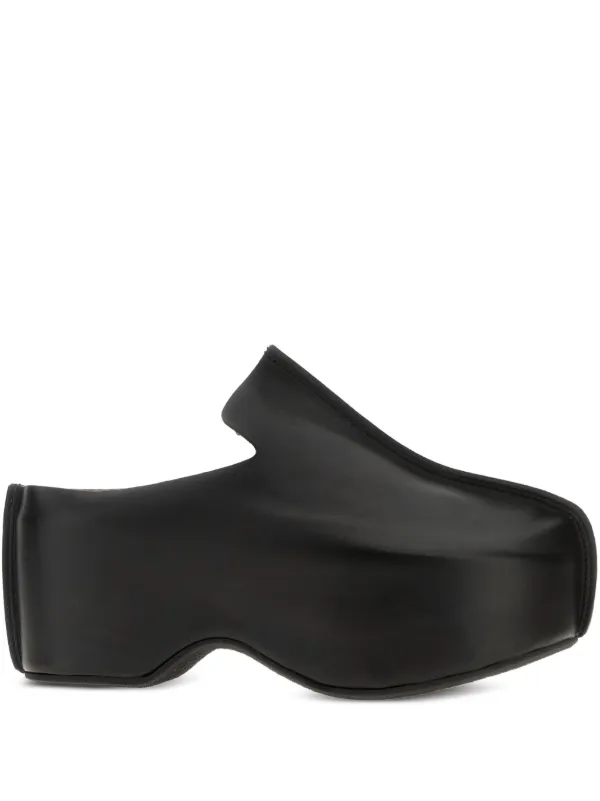 JW Anderson プラットフォーム レザークロッグ | ブラック | FARFETCH JP