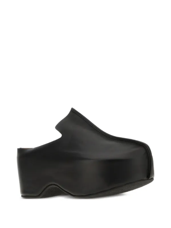 JW Anderson プラットフォーム レザークロッグ | ブラック | FARFETCH JP
