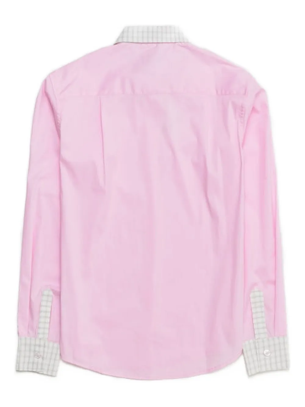 Gimaguas Agusta blouse met geruite manchetten - Roze