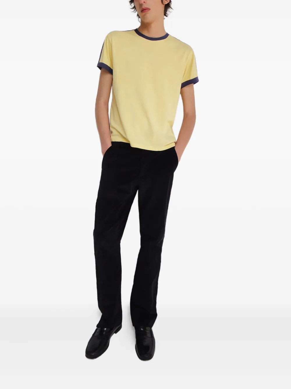 Gimaguas Rene Corduroy Straight-leg Trousers In Black