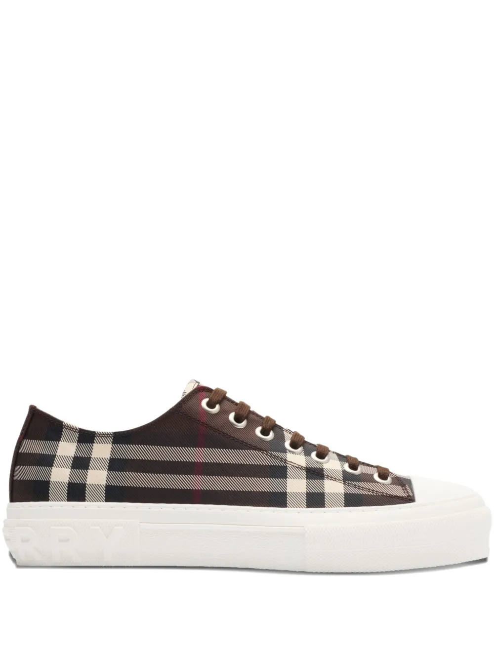 Burberry Geruite sneakers Bruin