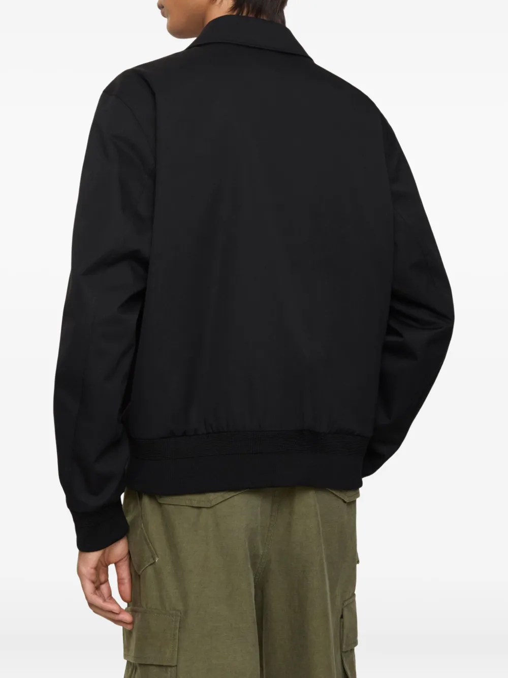 Burberry welt-pocket bomber jacket Zwart