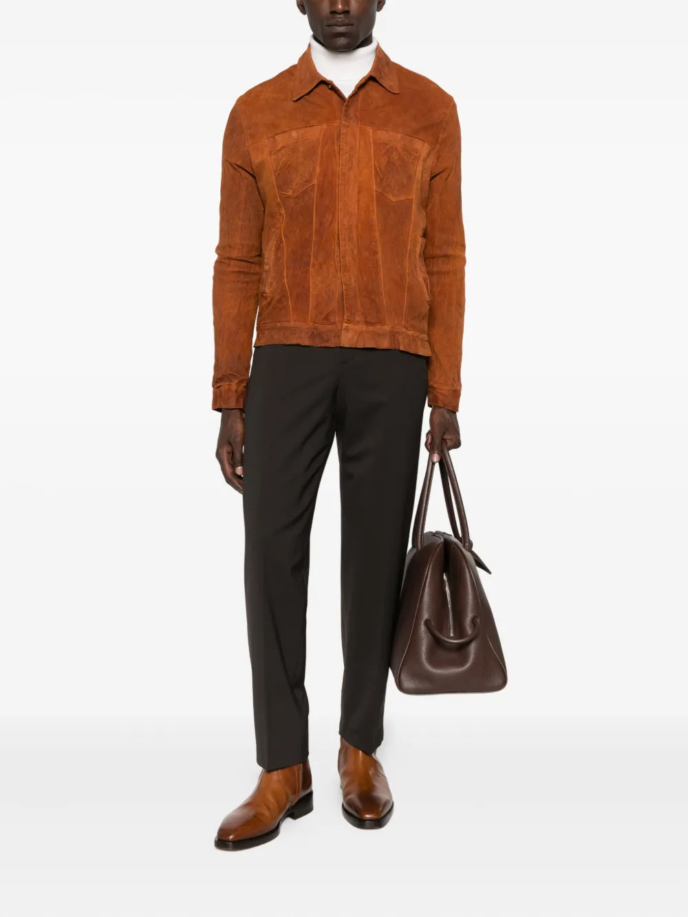 PT Torino zip fly-fastening trousers - Bruin