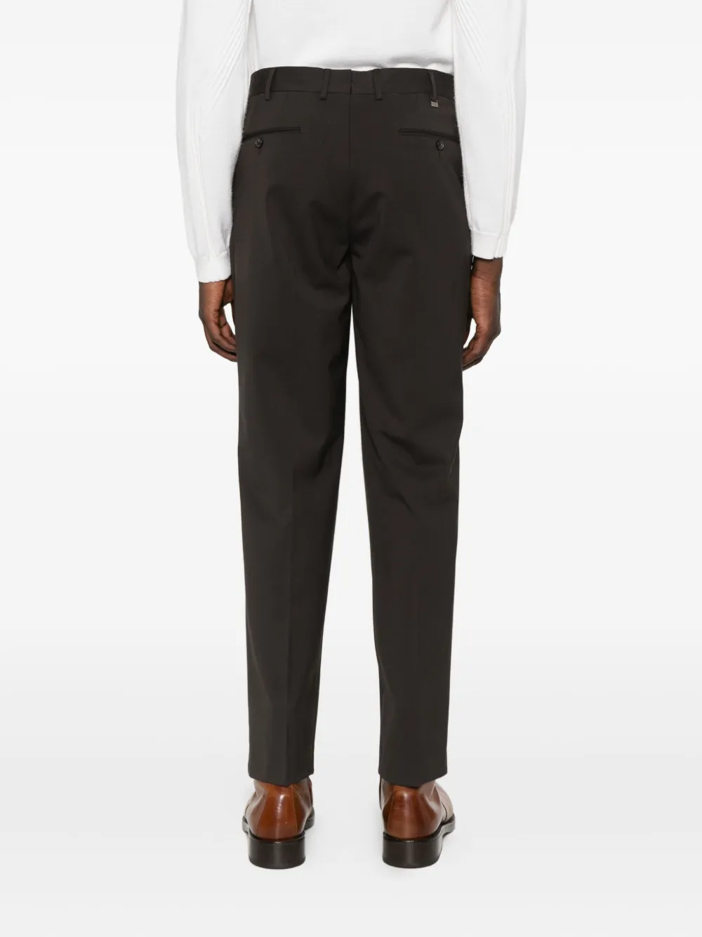 PT Torino Broek met ritssluiting Bruin