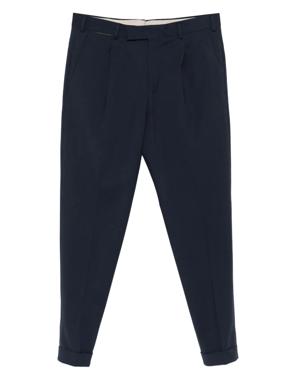 PT Torino pleated-cuffed trousers Blauw