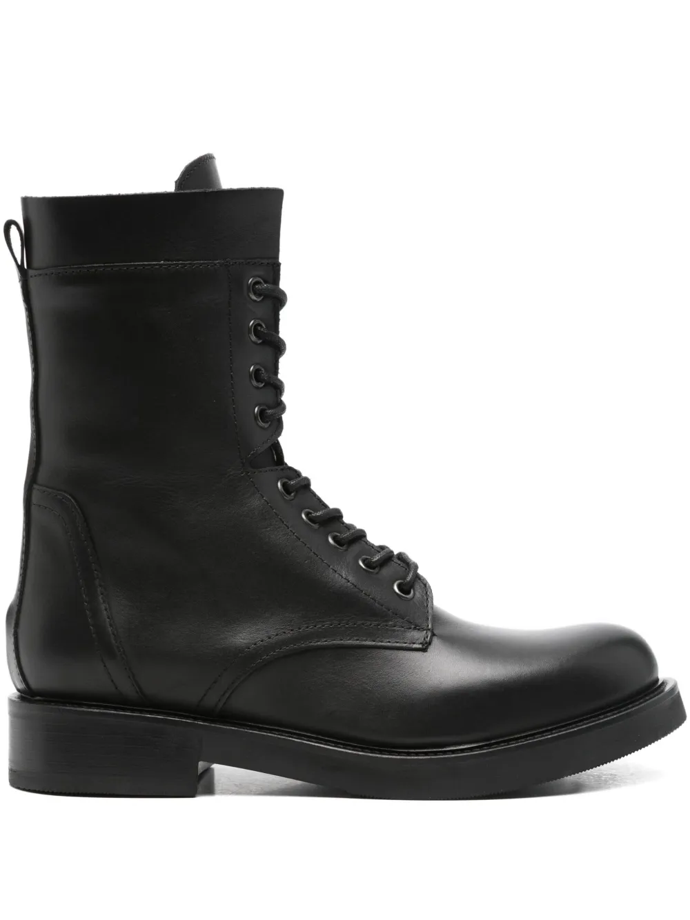 Julie Dee lace-up leather boots Black