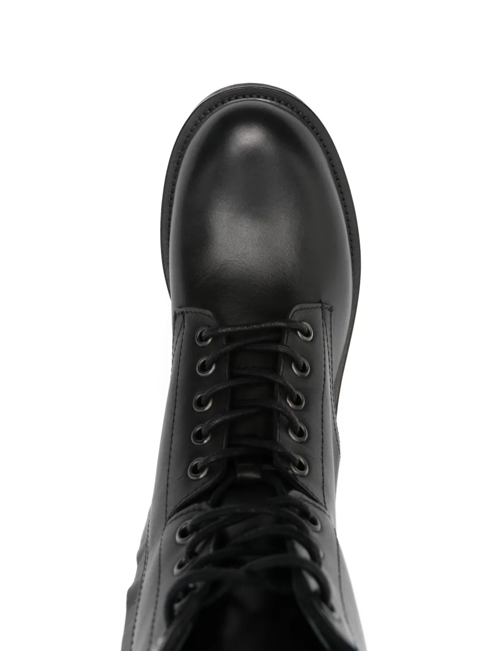 Julie Dee lace-up leather boots Black