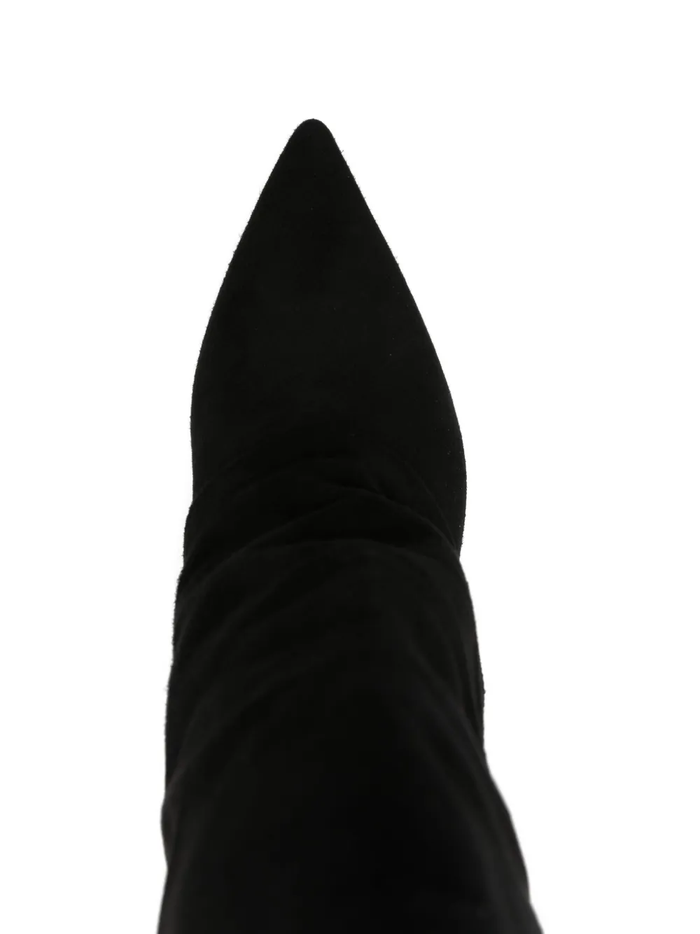 The Seller 90mm slouchy wedge boots Black