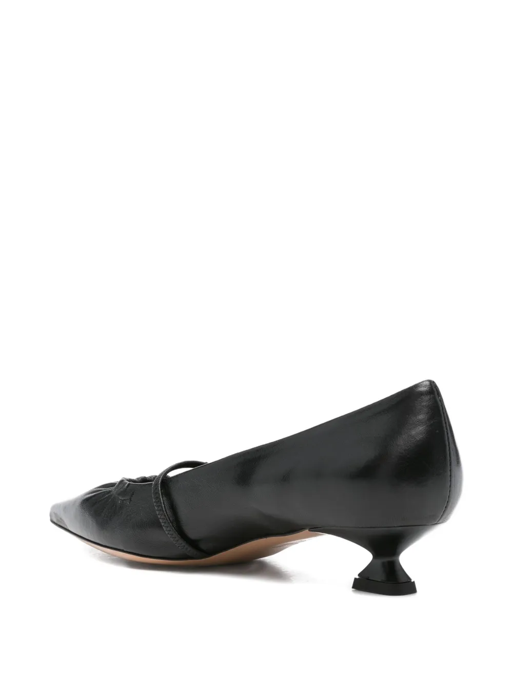 The Seller Pointed-toe Buckle Pumps In Black