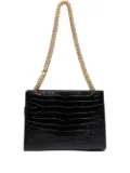 Ferragamo Pre-Owned 1990-2000 small crocodile-embossed shoulder bag - Black