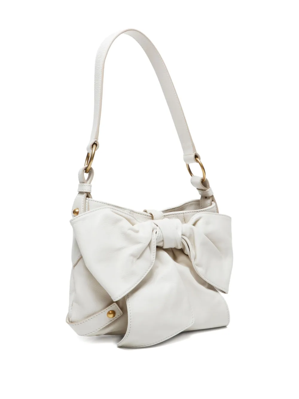 Saint Laurent Pre-Owned 1990-2000 bow-detail leather shoulder bag | Image 2