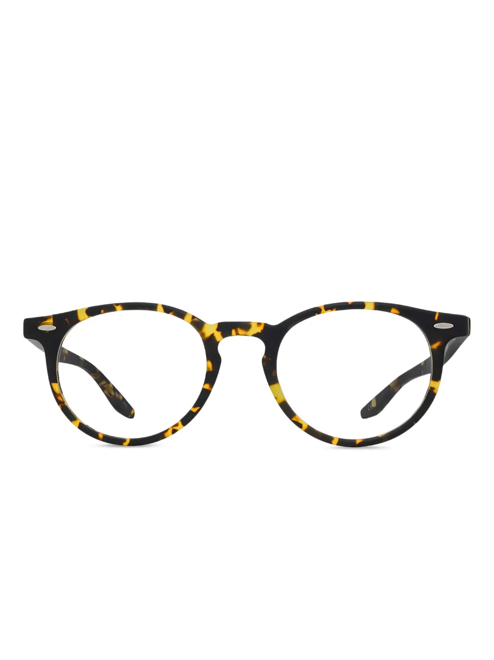 Safilo Team トータスシェル ラウンド眼鏡フレーム - ブラウン Safilo Team トータスシェル ラウンド眼鏡フレーム - ブラウン