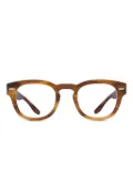Safilo Team round-frame glasses - Brown