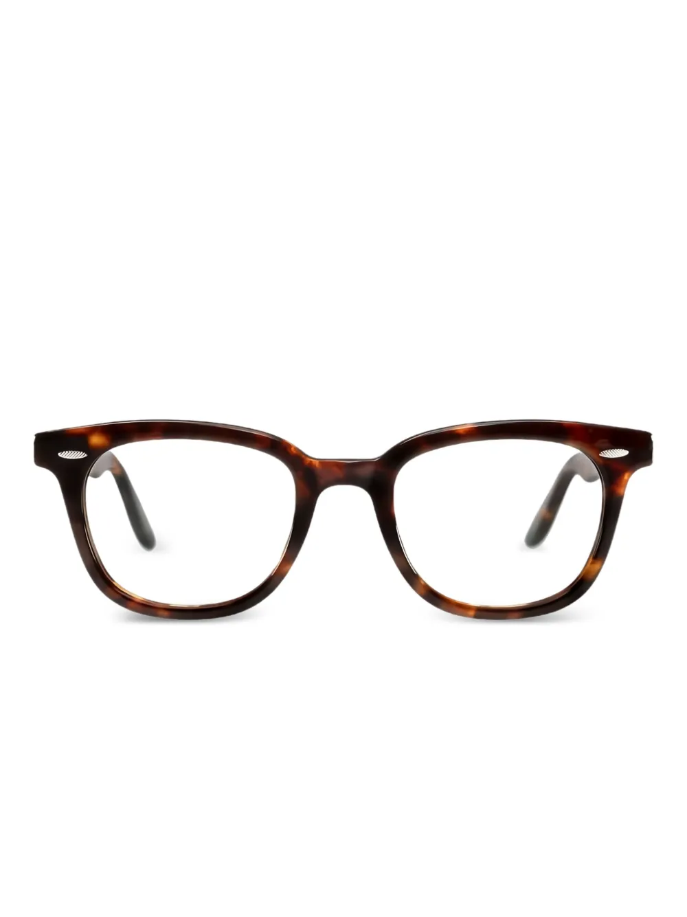 Safilo Team トータスシェル スクエア眼鏡フレーム - ブラウン Safilo Team トータスシェル スクエア眼鏡フレーム - ブラウン
