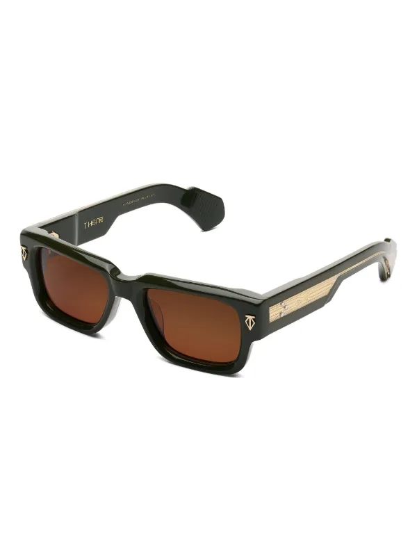 T Henri Eyewear Taycan スクエアフレーム サングラス | ブラック