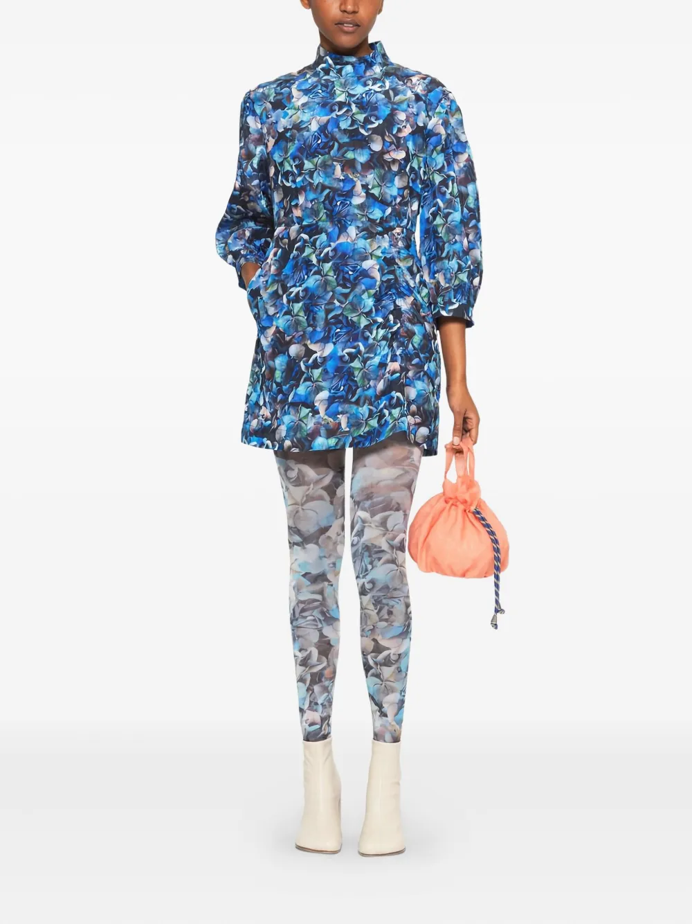Baum Und Pferdgarten floral mini dress - Blauw