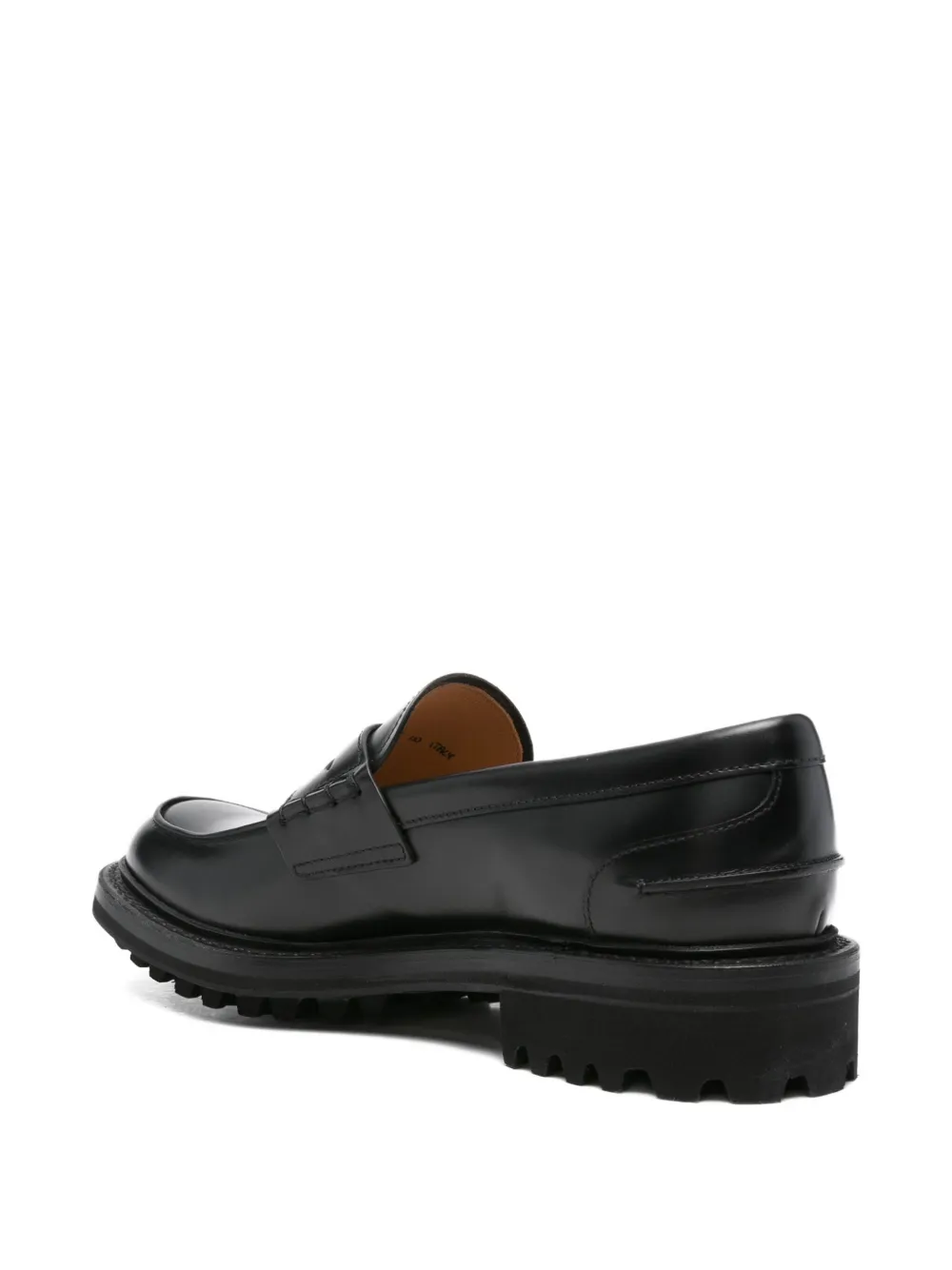 Church's Classic Penny Loafer With Round Toe And Chunky Sole In Black
