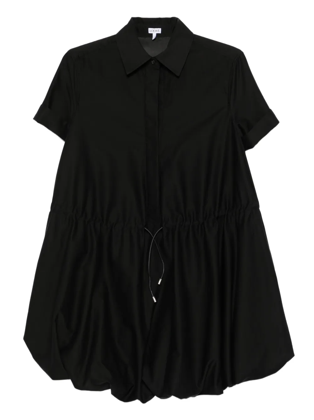 LOEWE drawstring balloon mini dress | Black | Image 1