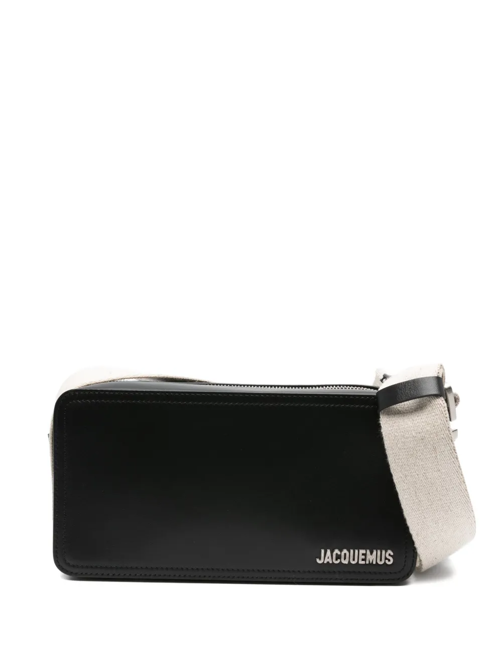 Jacquemus logo-plaque utility shoulder bag Zwart