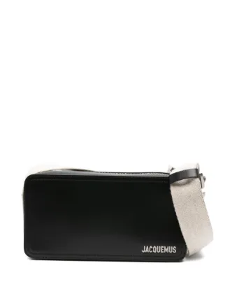 Jacquemus logo-plaque Utility Shoulder Bag | Black | FARFETCH