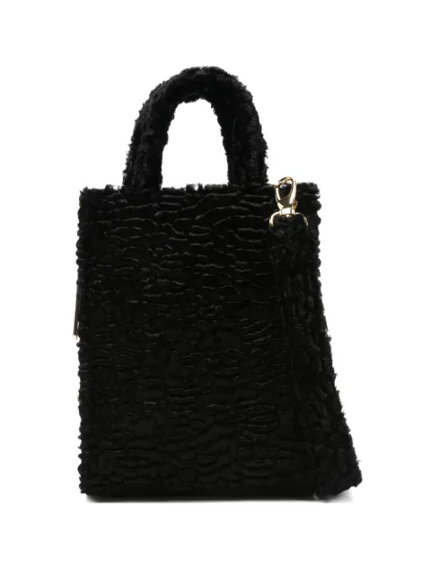 la milanesa faux-fur double-handle tote bag
