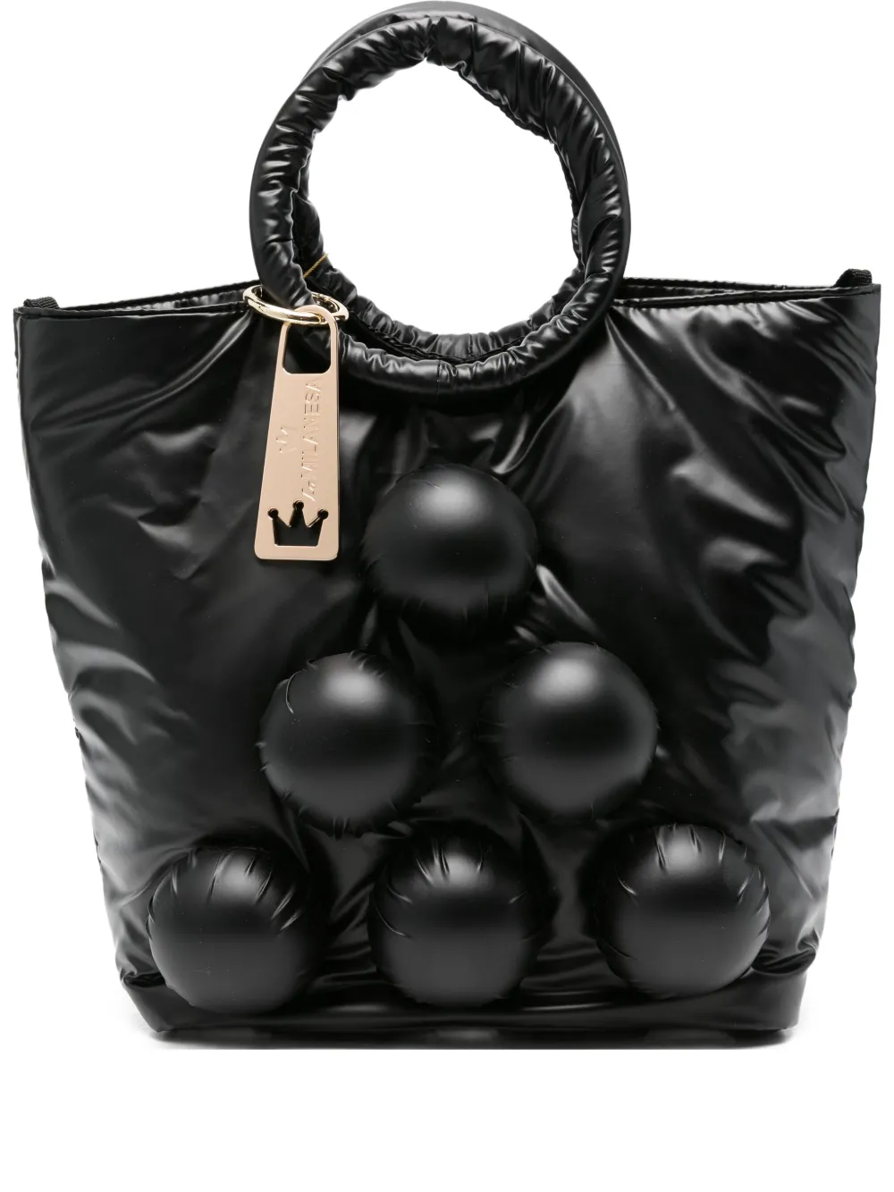 la milanesa Klodiana padded circle-detail tote bag | Black | Image 1