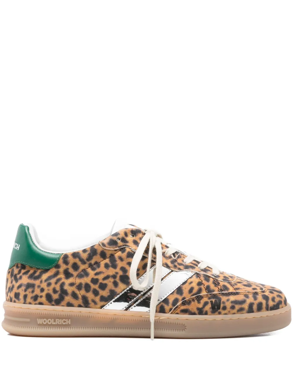 Woolrich leopard-print stripe trainers - ブラウン Woolrich leopard-print stripe trainers - ブラウン