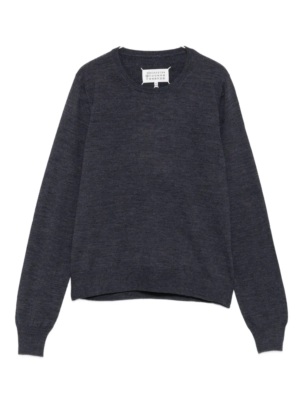 Maison Margiela round-neck wool sweater Blauw