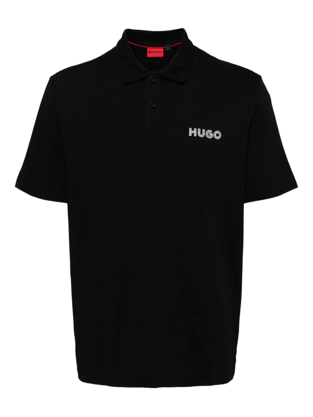 BOSS Poloshirt met geborduurd logo Zwart