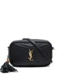 Saint Laurent Pre-Owned 2020-2024s mini Lou quilted shoulder bag - Black