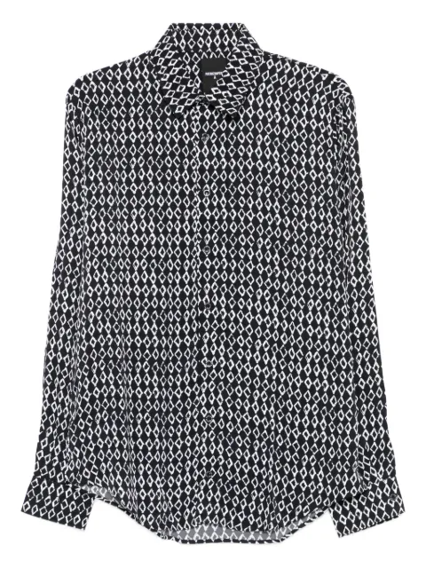Patrizia Pepe geometric-print long-sleeve shirt