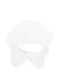 La Stupenderia rose-embellished hat - White